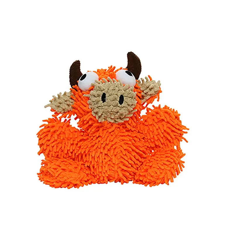 Mighty Microfiber Ball Dog Toy - Bull - Orange