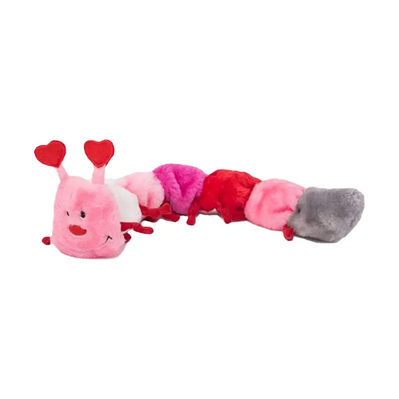 ZippyPaws Valentine's Caterpillar Dog Toy