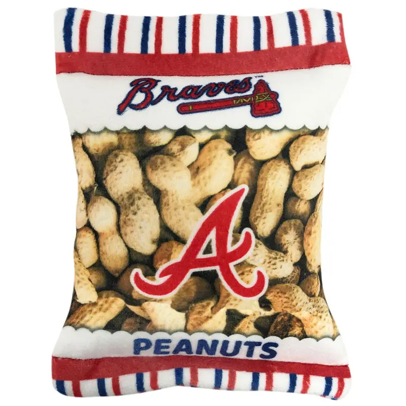 Atlanta Braves Peanut Bag Dog Toy by Pet's First