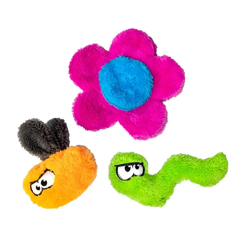 Cycle Dog Duraplush Dog Toys - Flower Puppy Pack