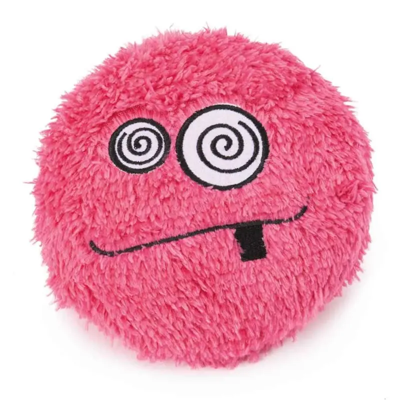 Digger's Cuddly Plush Emoji Discs Dog Toy - Pink