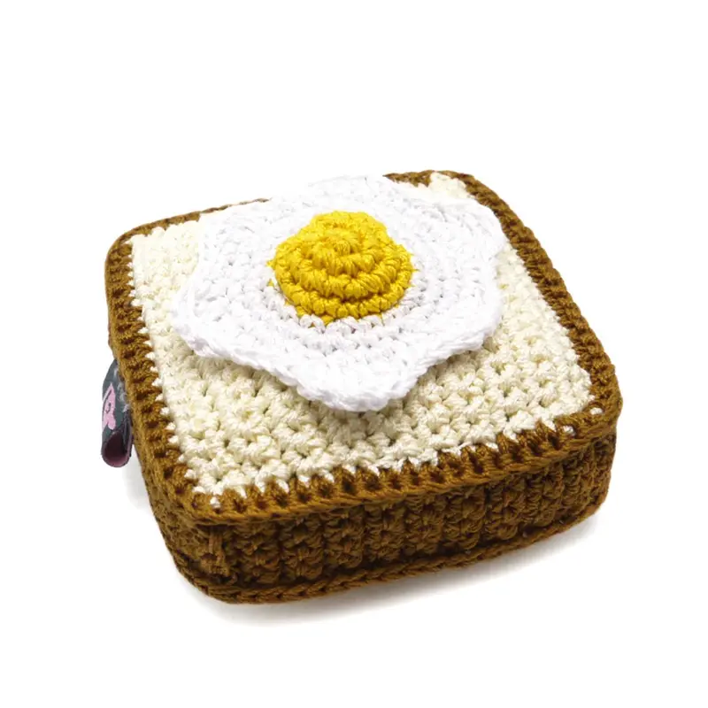 Egg & Toast Crochet Dog Toy by Dogo