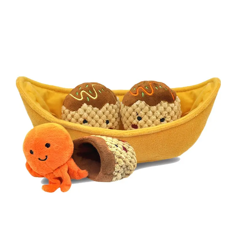HugSmart Foodie Japan Puzzle Hunter Dog Toy - Takoyaki