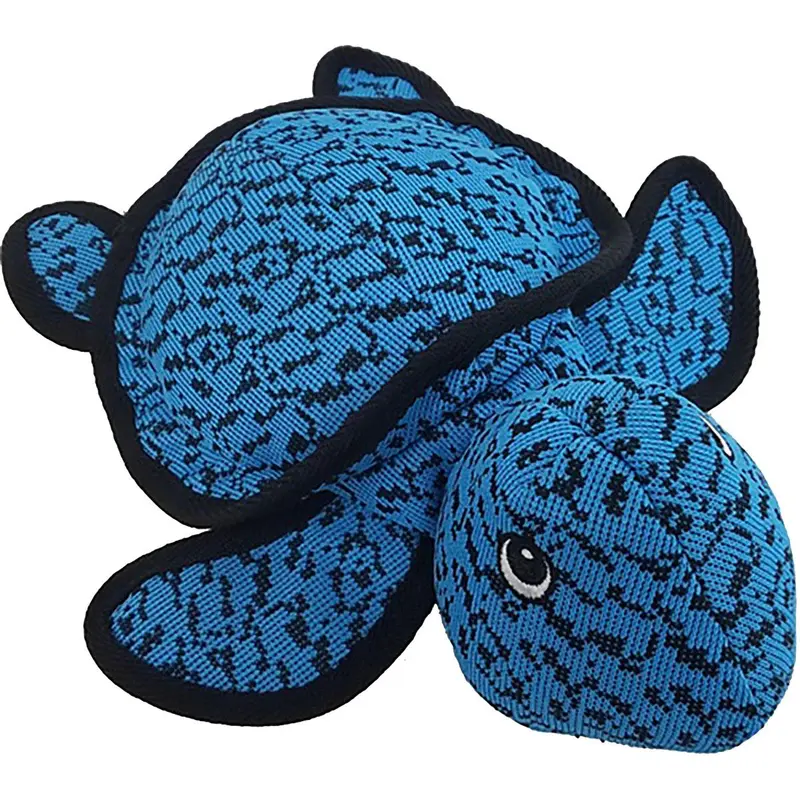 PetLou 11" Farmhouse Turtle Dog Toy