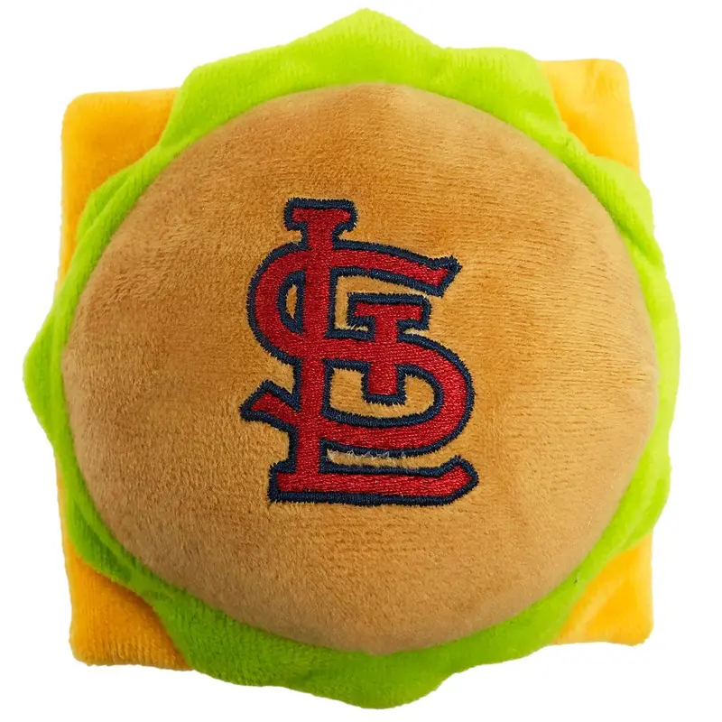 St. Louis Cardinals Hamburger Dog Toy by Pet's First