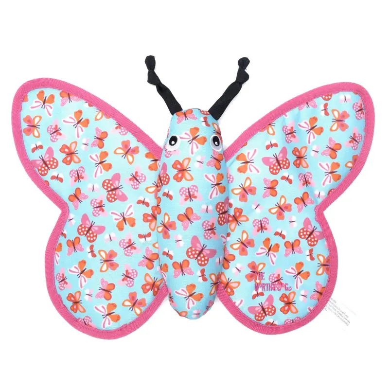 Worthy Dog Animal Bonded Mesh Dog Toy - Butterfly