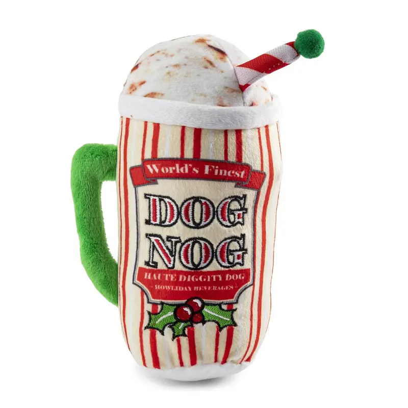 Haute Diggity Dog Holiday Plush Dog Toy - Dog Nog