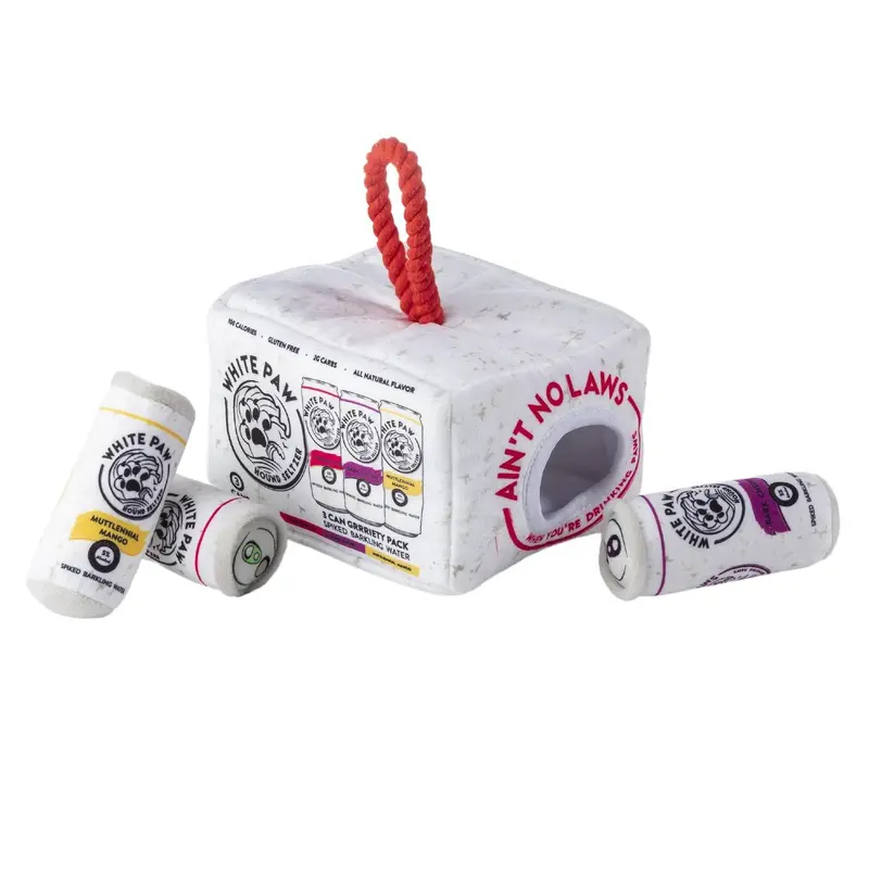 Haute Diggity Dog White Paw Grrriety Pack Interactive Dog Toy - Activity House