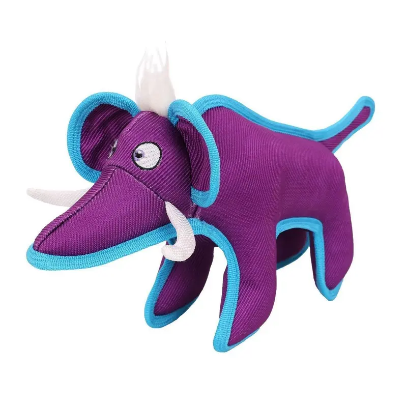 Pet Life Dura-Chew Animal Nylon Squeaker Dog Toy - Purple