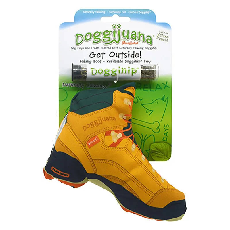 Doggijuana Get Outside Refillable Hiking Boot Dog Toy