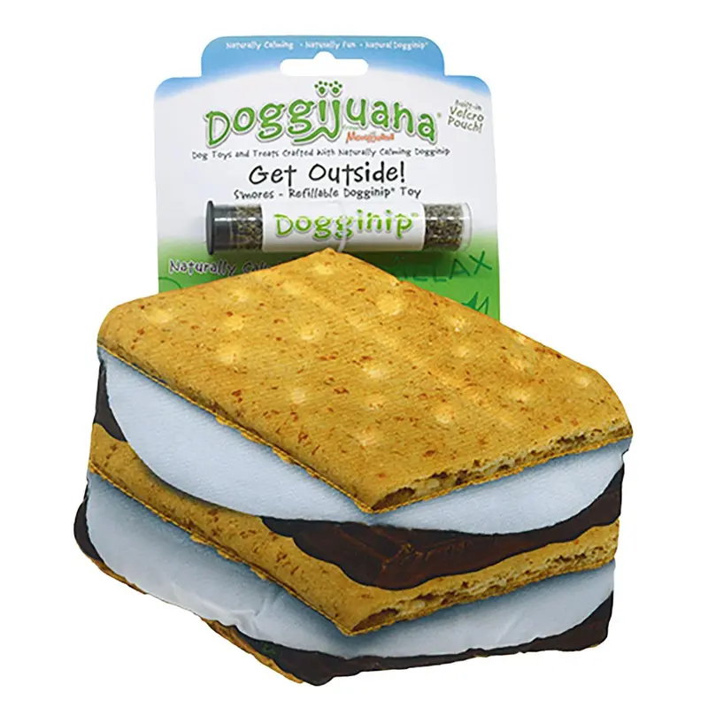 Doggijuana Get Outside Refillable S'mores Dog Toy
