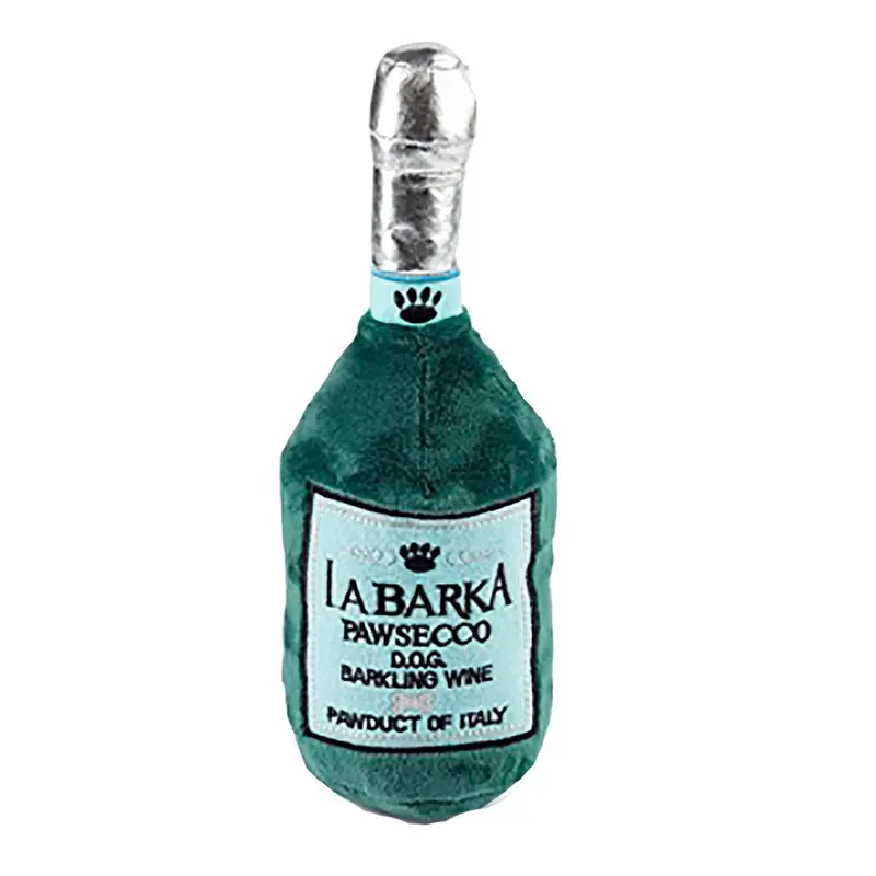 Haute Diggity Dog LaBarka Pawsecco Bottle Plush Dog Toy