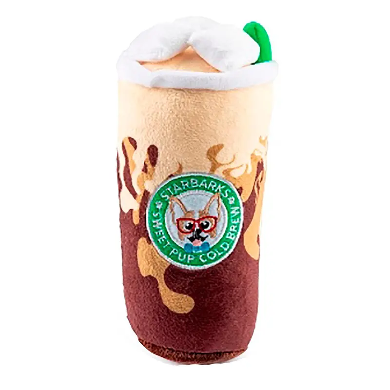 Haute Diggity Dog Starbarks Sweet Pup Cold Brew Plush Dog Toy