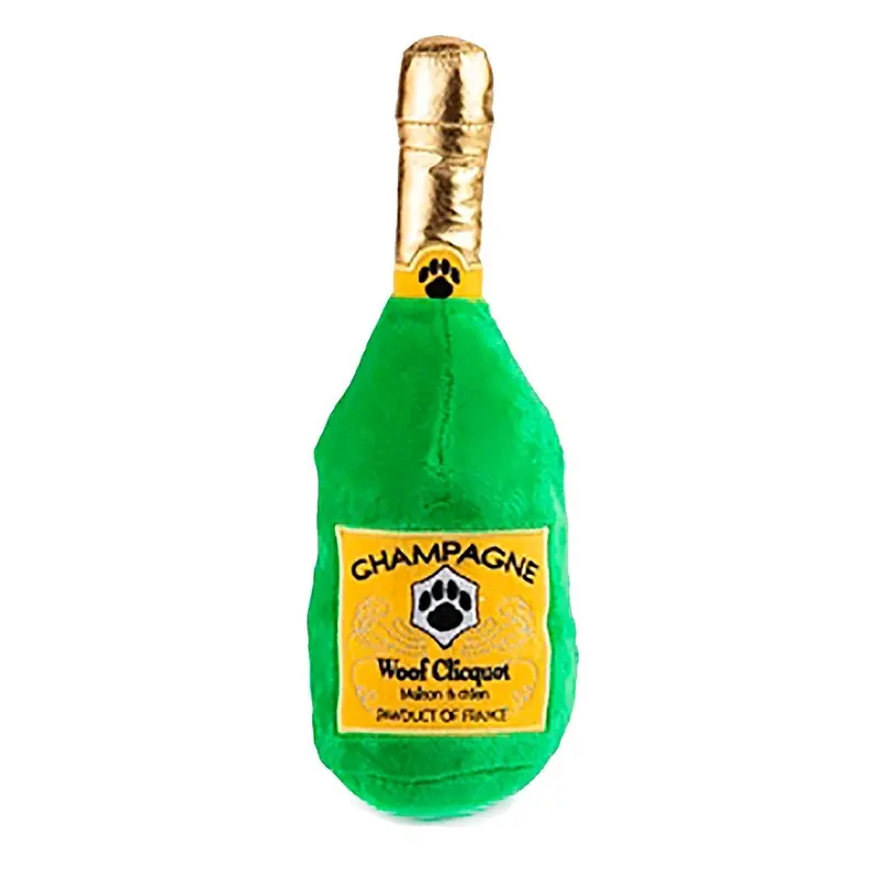 Haute Diggity Dog Woof Clicquot Classic Bottle Plush Dog Toy