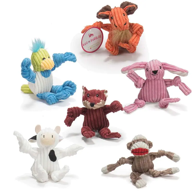 HuggleHounds Wee Huggles Dog Toys - 6 Pack