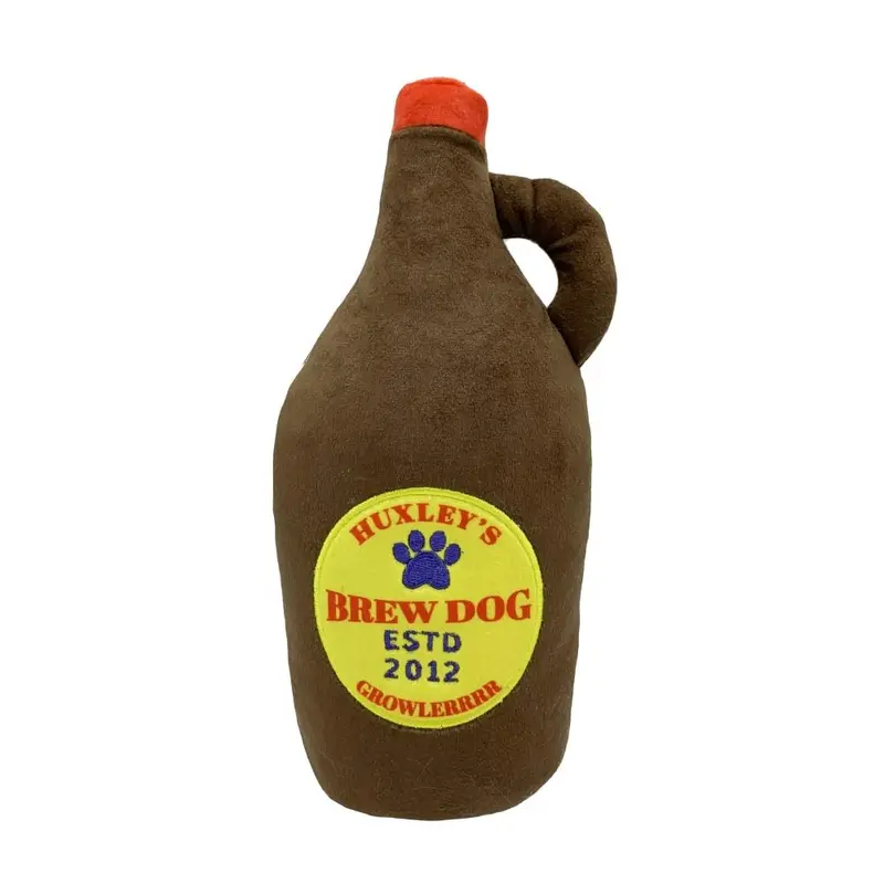 Lulubelles Power Plush Dog Toy - Beer Grrowler