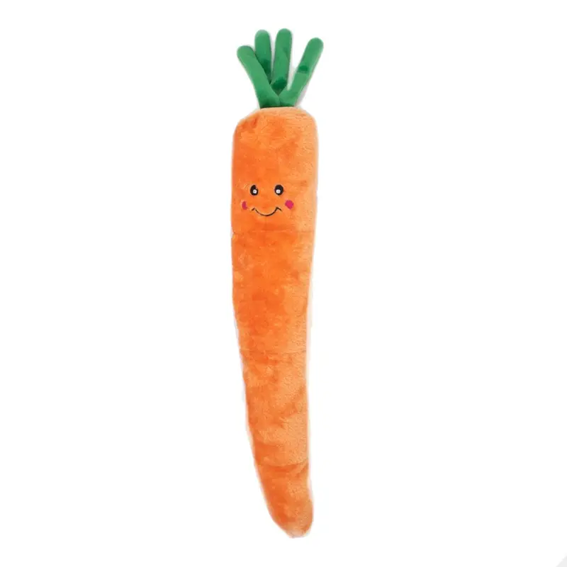 ZippyPaws Jigglerz Veggie Dog Toy - Carrot