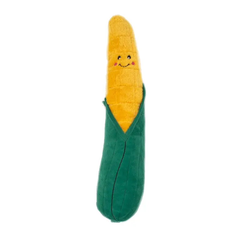 ZippyPaws Jigglerz Veggie Dog Toy - Corn