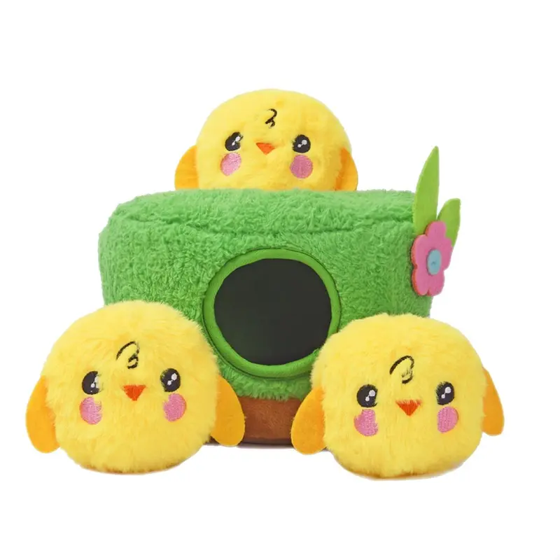 HugSmart Hoppin' Easter Puzzle Hunter Dog Toy - Chirpy Chicks