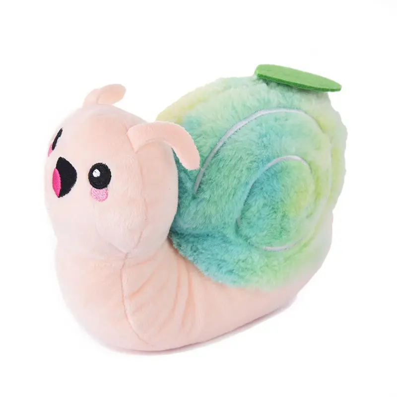 HugSmart Puppy Garden Fuzzy Friendz Dog Toy - Snail