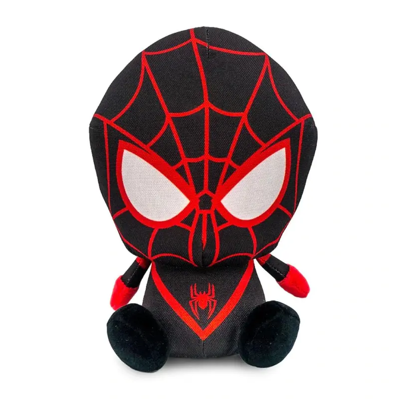 Buckle-Down Marvel Squeaky Plush Dog Toy - Spider-Man Morales Sitting Pose