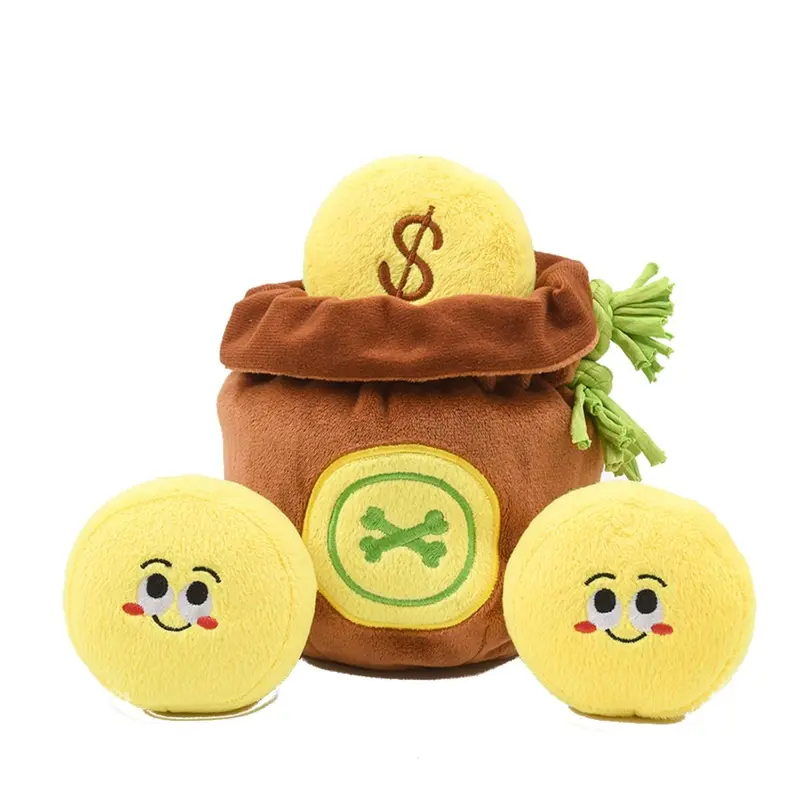 HugSmart Pirate Pups Puzzle Hunter Dog Toy - Treasure Bag