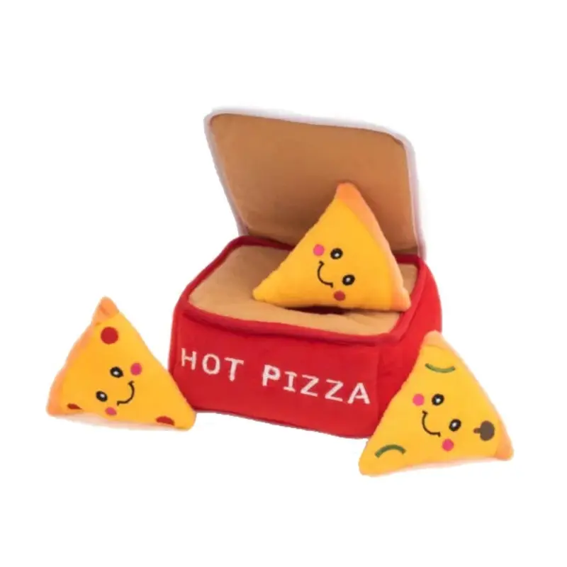 ZippyPaws Burrow Dog Toy - Pizza Box