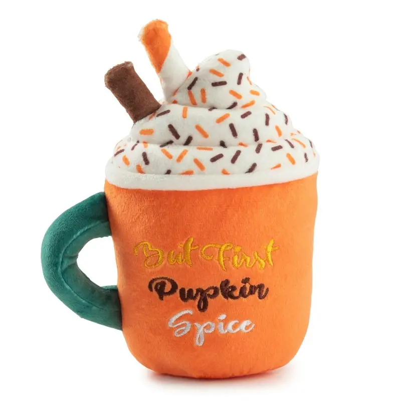 Haute Diggity Dog Fall Dog Toy - Pupkin Spice Latte Mug