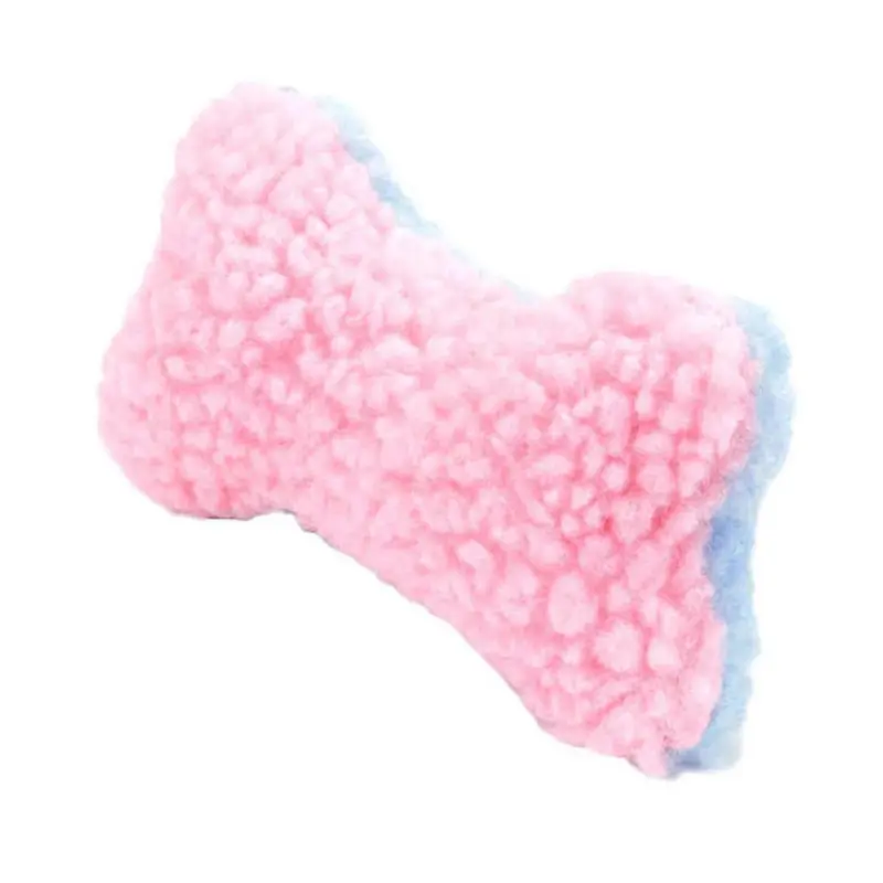 Li'l Pals Fleece Dog Toy - Pink & Blue Bone 