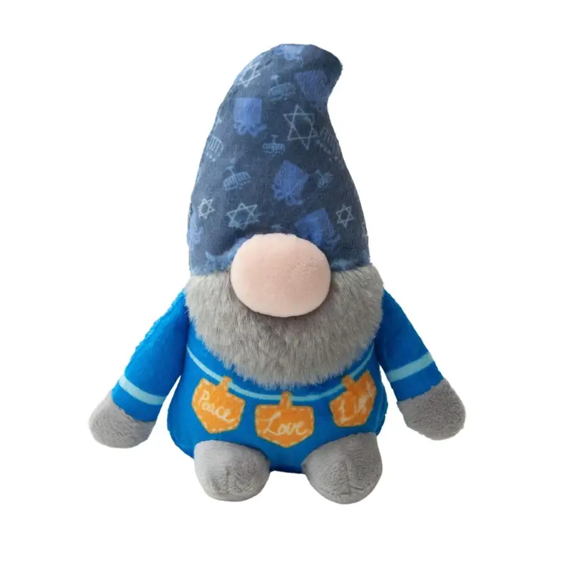 SnugArooz Holiday Hanukkah Gnome Dog Toy - Harry Blue