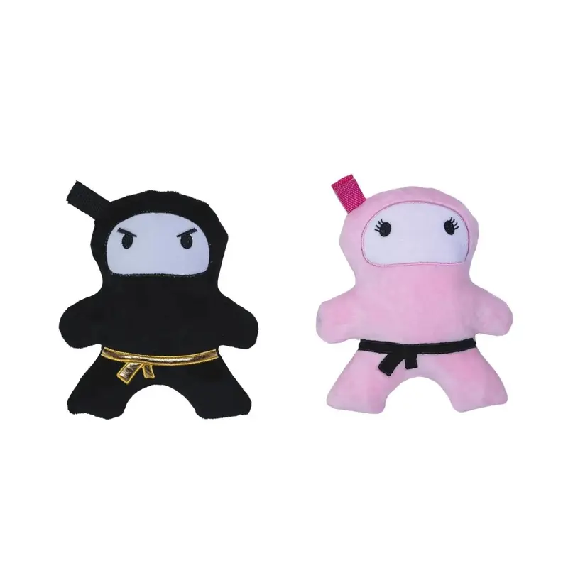 Chico Crinkle and Squeaky Plush Dog Toy Set - Ninja Love