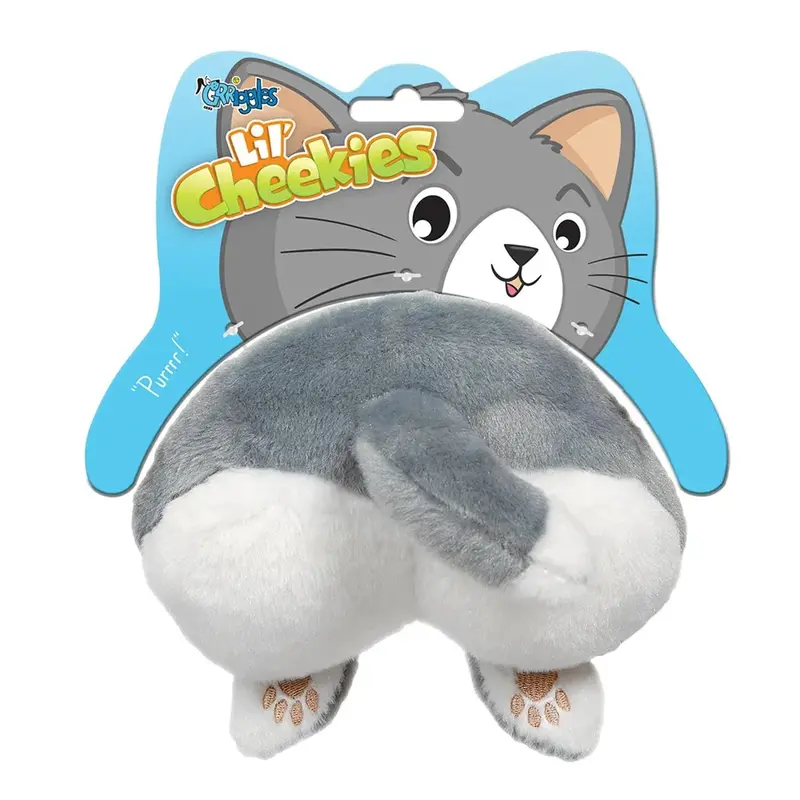Grriggles Lil' Cheekies Dog Toy - Cat