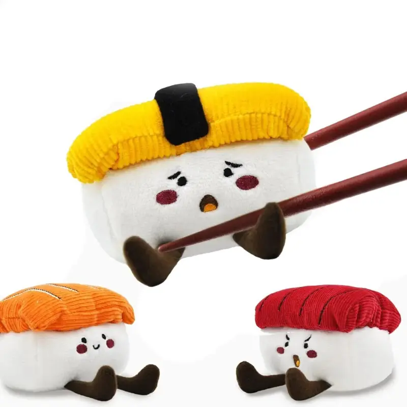 HugSmart Foodie Japan Plush Dog Toy - Sushi Set