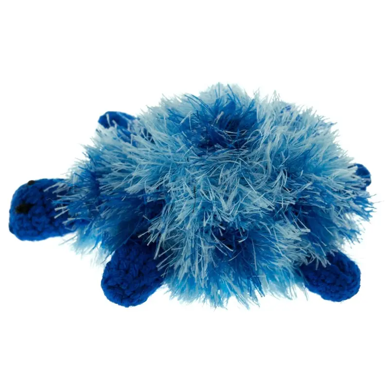OoMaLoo Handmade Turtle Dog Toy - Blue