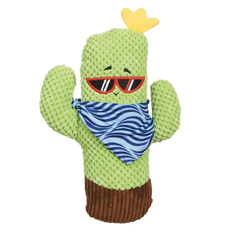 Zanies Sassy Cactus Dog Toy - Shades