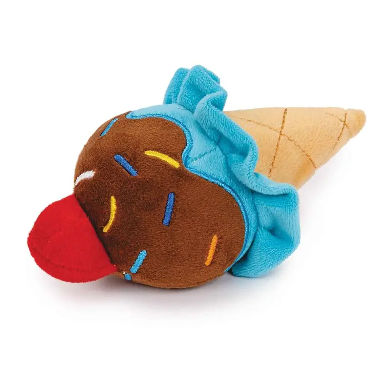 Zanies Single-Scoop Ice Cream Cone Dog Toy