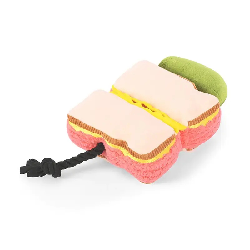 P.L.A.Y. Earth Rated Montreal Munchies Dog Toy - Mon-treat-al Smoked Meat Sandwich