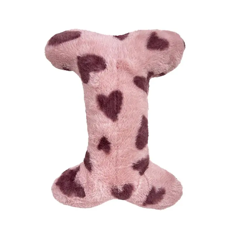 PetLou Love Heart Bone Dog Toy - Pink