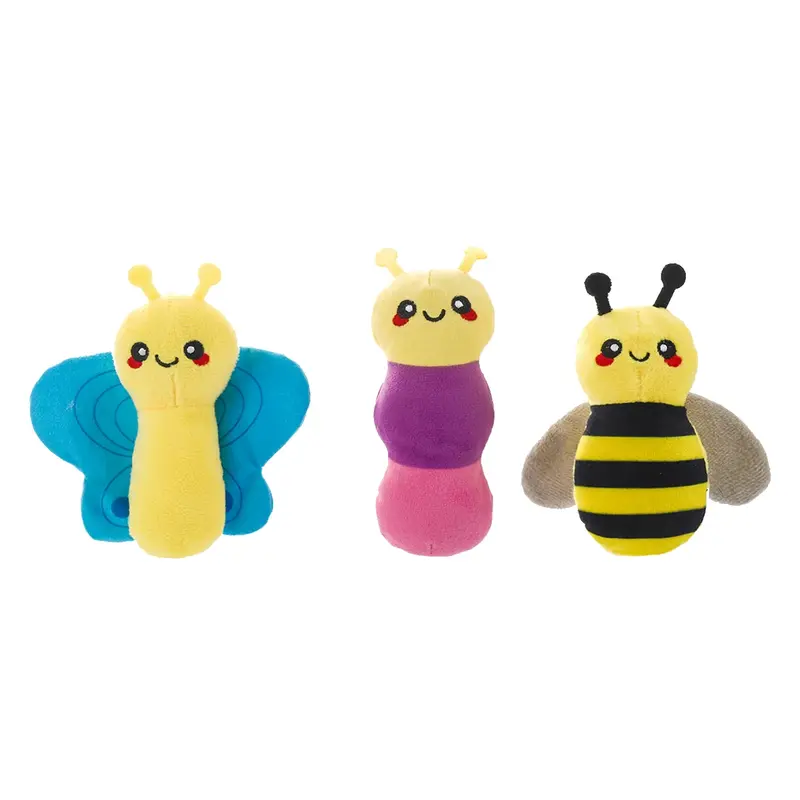 HugSmart Puppy Garden Fuzzy Friendz Dog Toy - Little Insects
