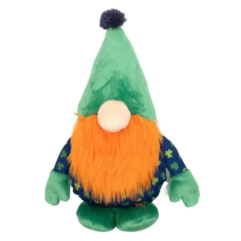 Worthy Dog Bonded Mesh Dog Toy - Luck O' the Irish Gnome