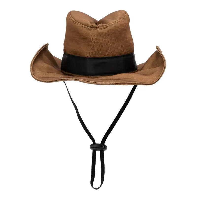 Worthy Dog Party Hat and Dog Toy - Brown Cowboy