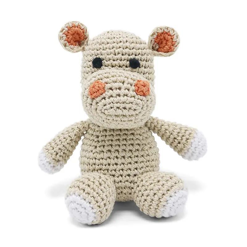 DOGO PAWer Crochet Dog Toy - Hippo
