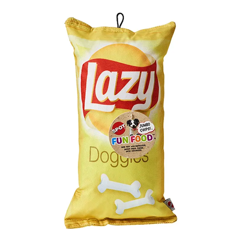 Ethical Spot Fun Food Chips Dog Toy - Lazy Doggies