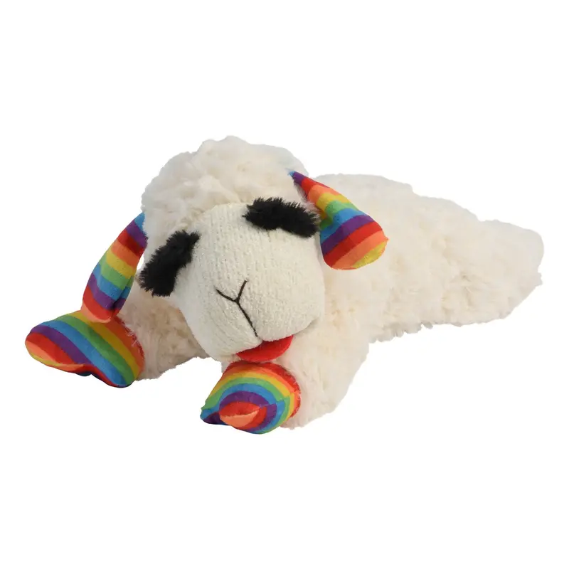 Multipet Lamb Chop Dog Toy - Rainbow