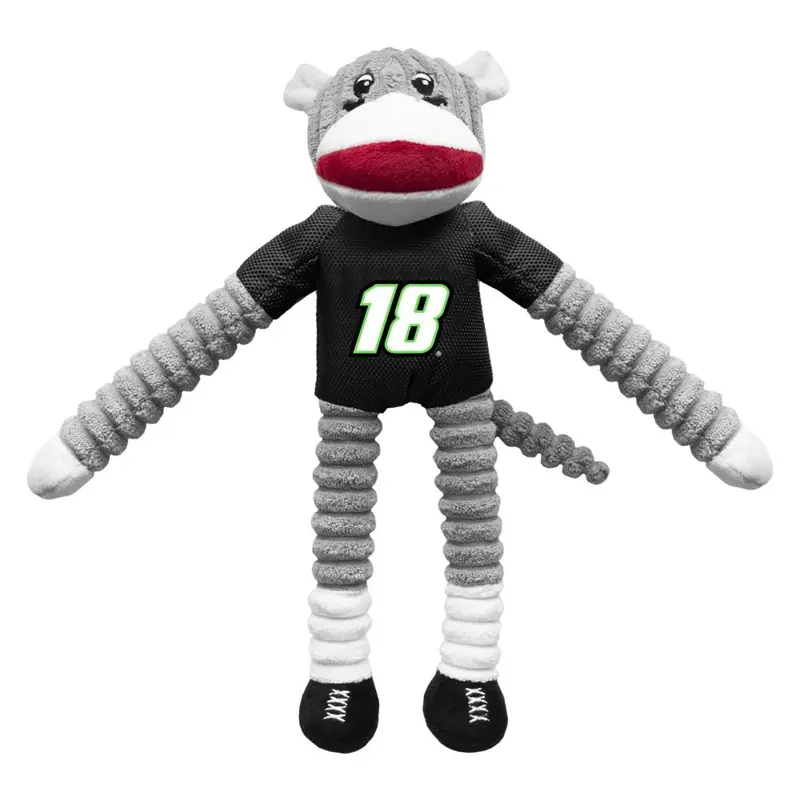 NASCAR Sock Monkey Dog Toy - Kyle Busch