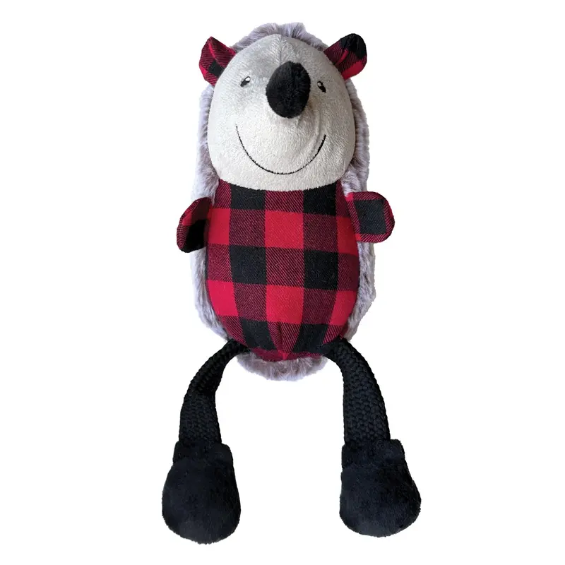 foufou Dog fouFIT Heritage Pully Plush Dog Toy - Hedgehog