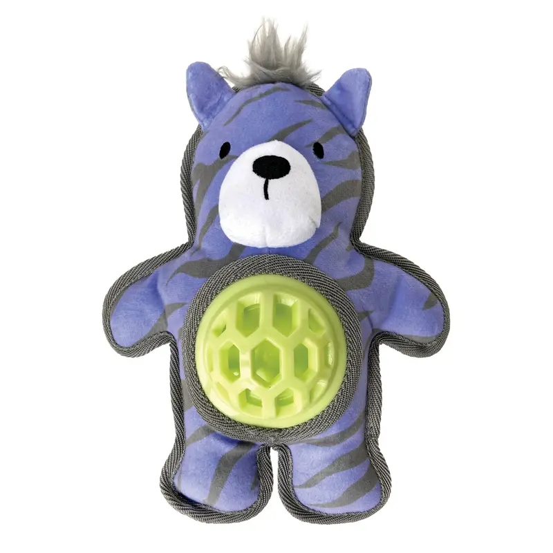 foufou Dog fouFIT Hide 'n Seek Bellies Dog Toy - Zebra