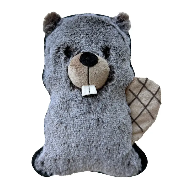 foufou Dog Heritage Fuzzy Tough Dog Toy - Beaver