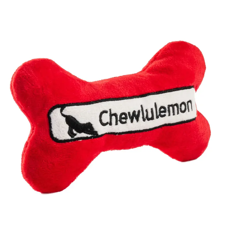 Haute Diggity Dog Chewlulemon Bone Dog Toy - Red