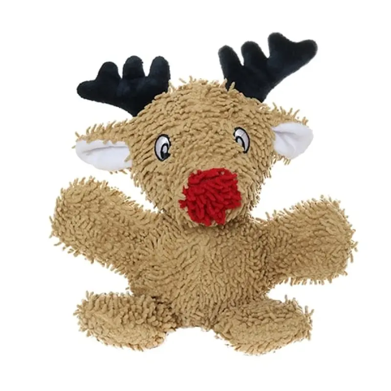 Mighty Holiday Microfiber Ball Dog Toy - Reindeer